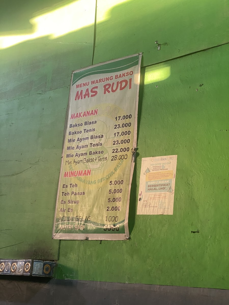 Menu Bakso Solo Mas Rudi-1